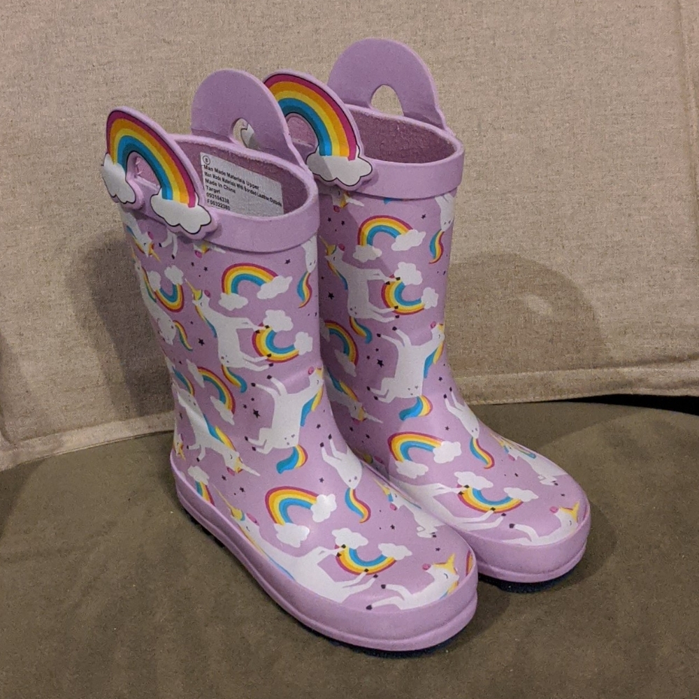 Unicorn rain boots